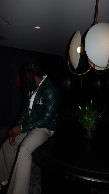 House Of Emnce PU Leather Boxy Jacket