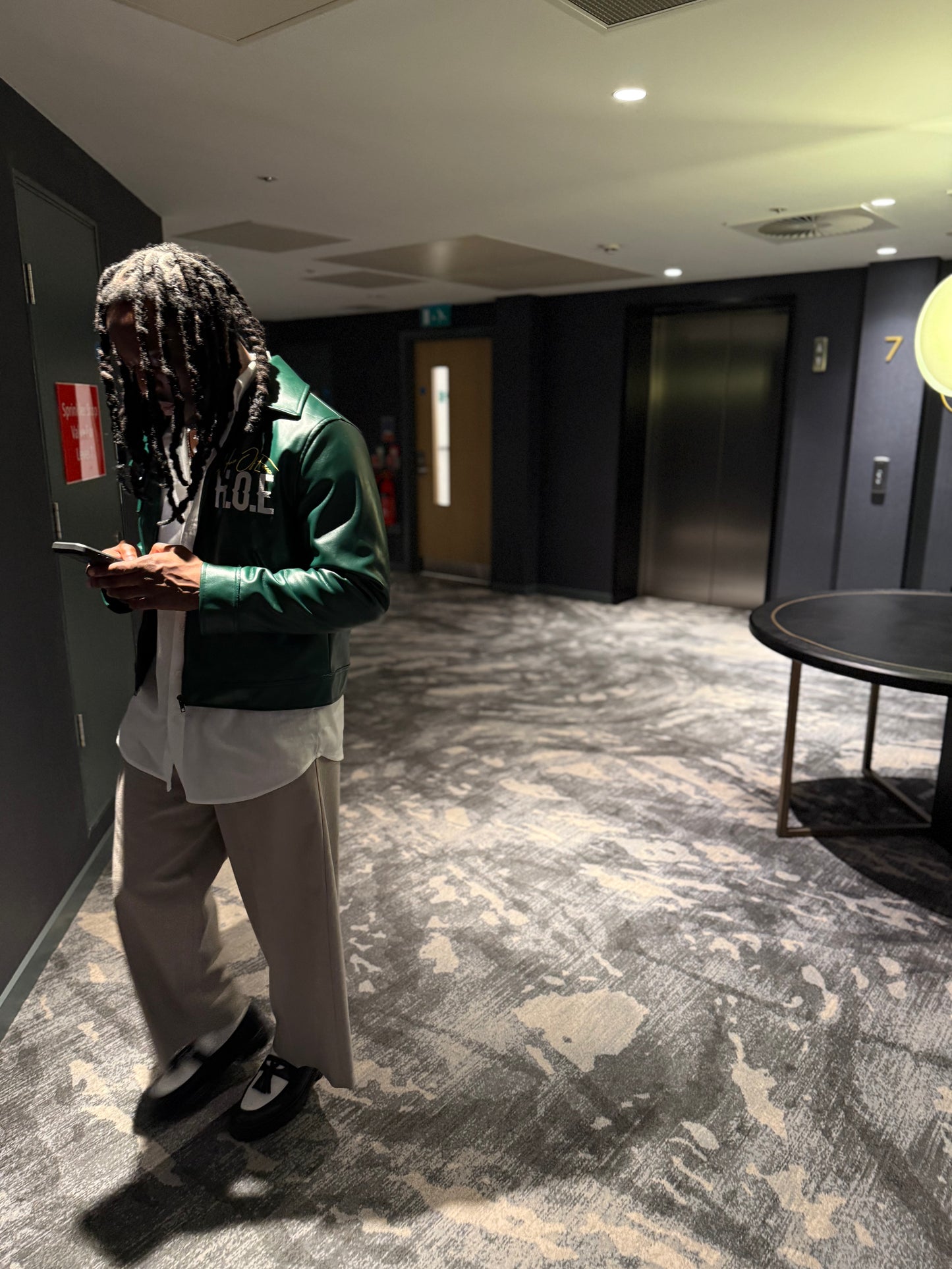 House Of Emnce PU Leather Boxy Jacket