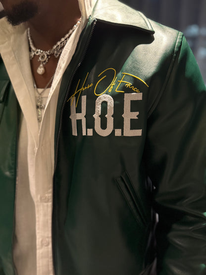 House Of Emnce PU Leather Boxy Jacket