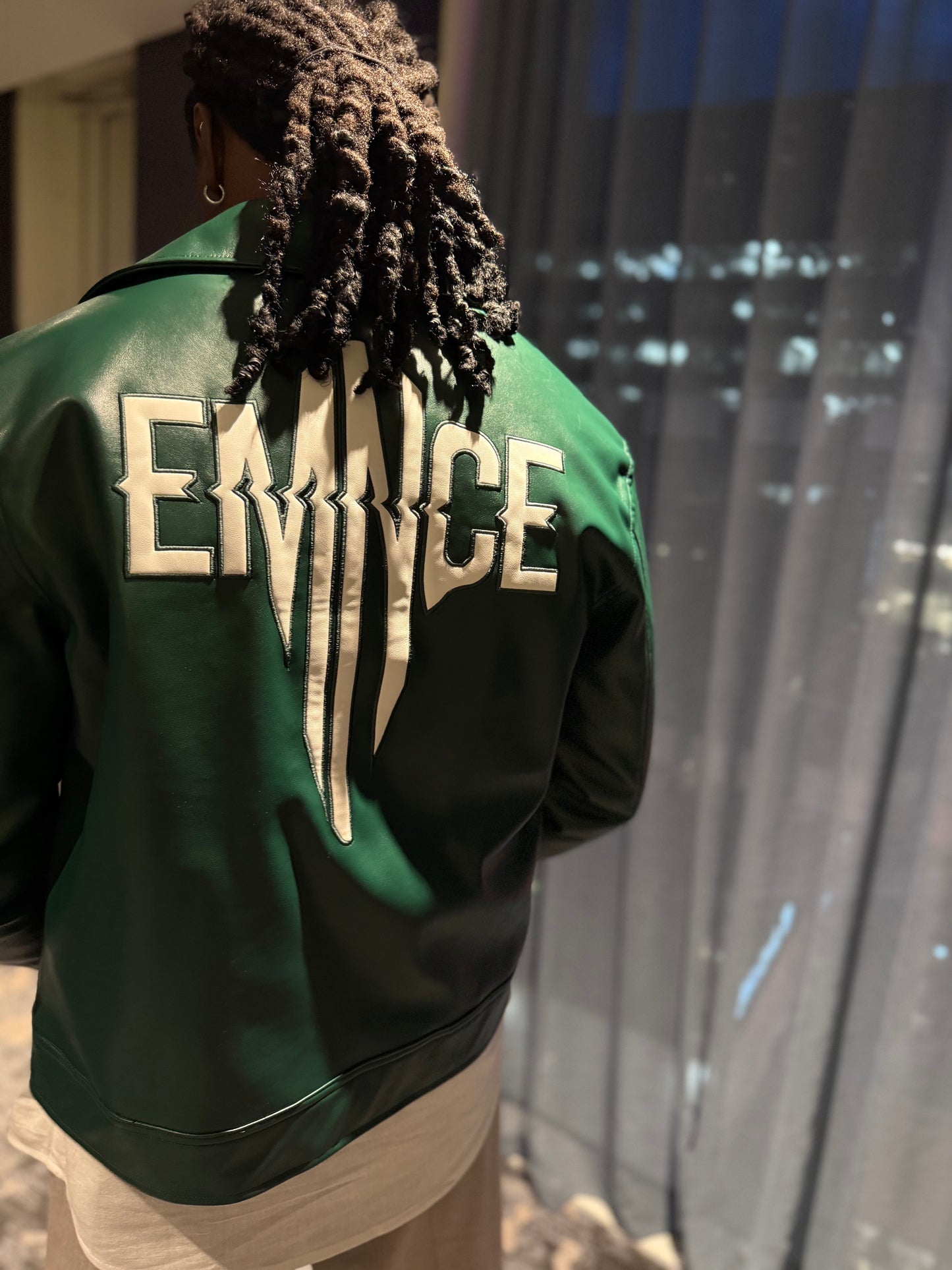 House Of Emnce PU Leather Boxy Jacket