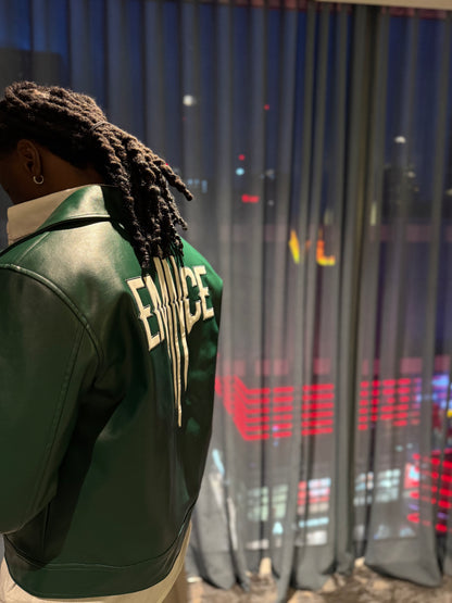 House Of Emnce PU Leather Boxy Jacket