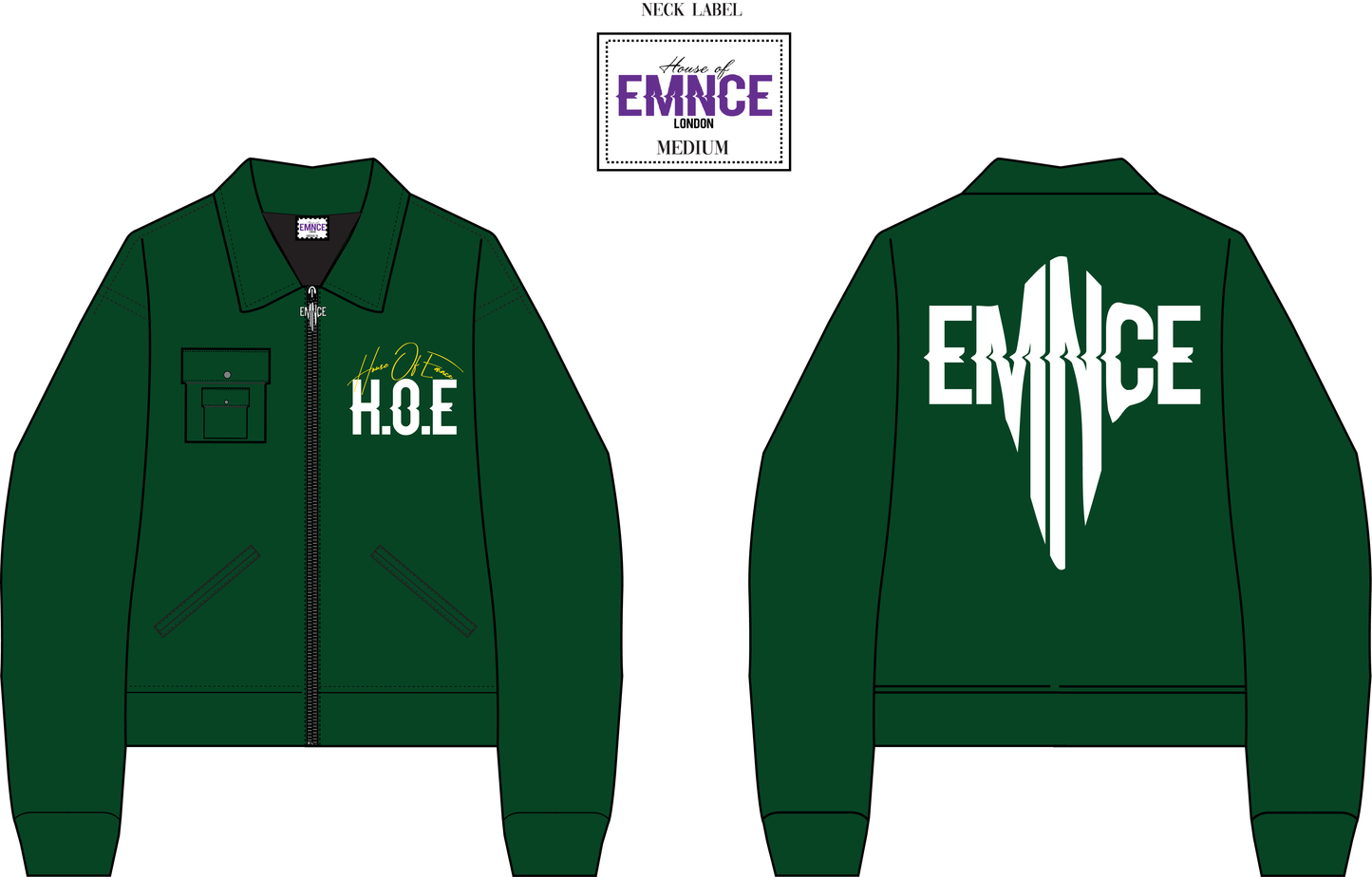 House Of Emnce PU Leather Boxy Jacket
