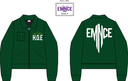 House Of Emnce PU Leather Boxy Jacket